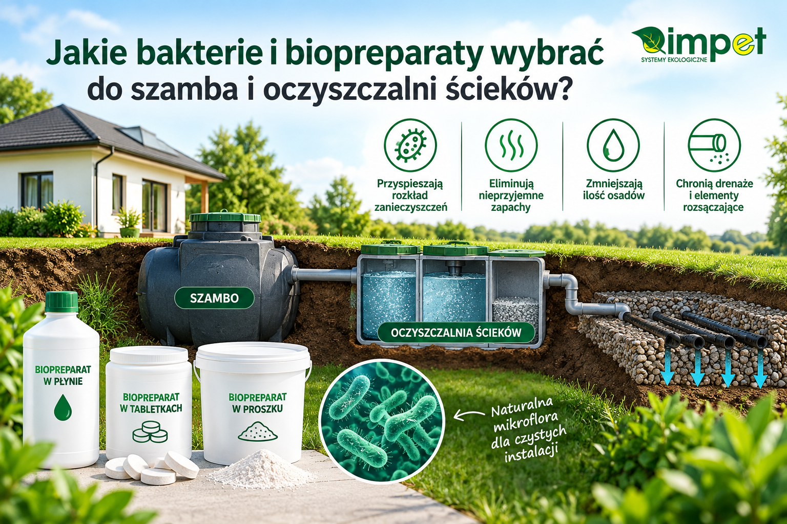 Jakie bakterie i biopreparaty wybrać do szamba i oczyszczalni ścieków?
